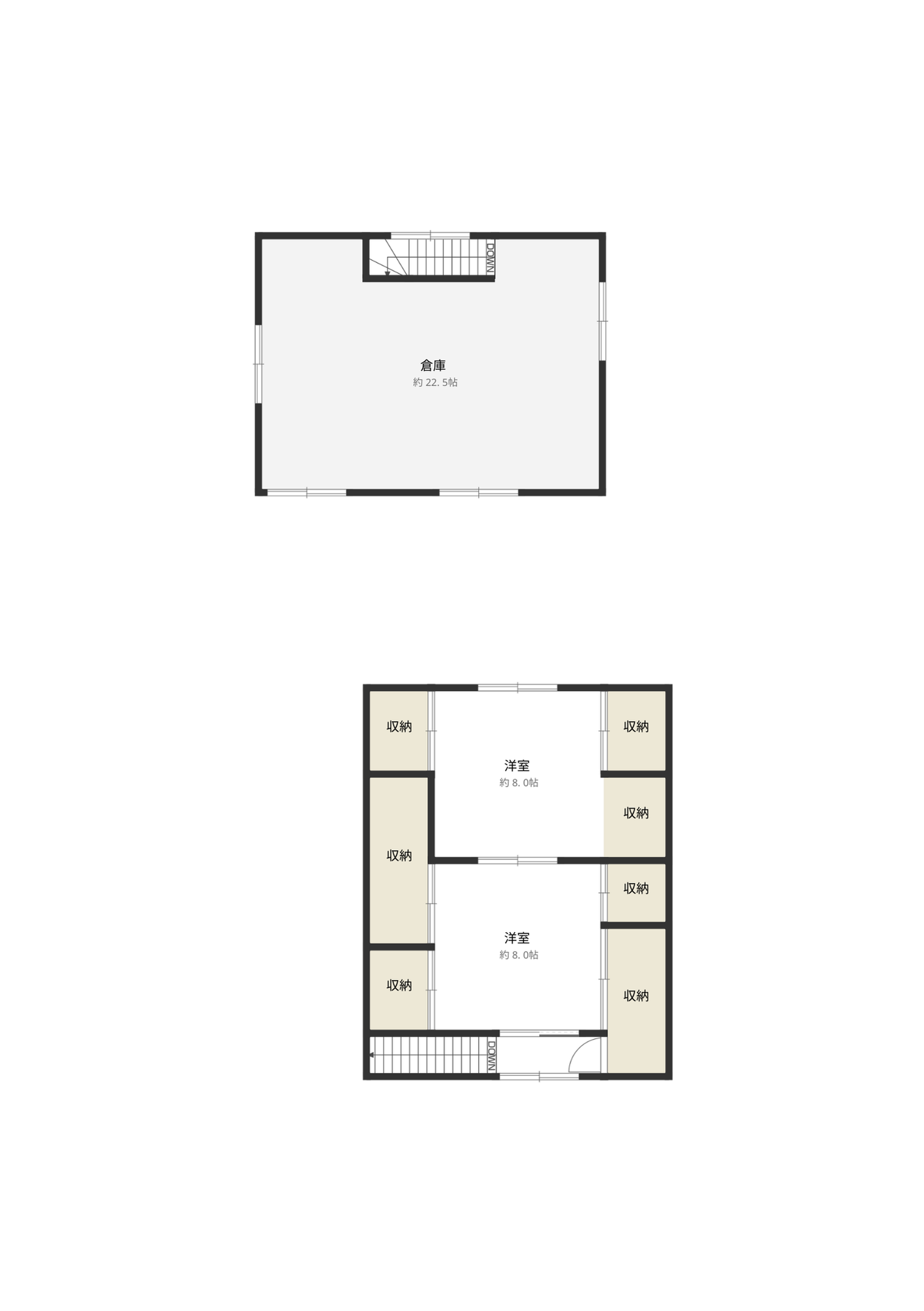 2階の間取り図